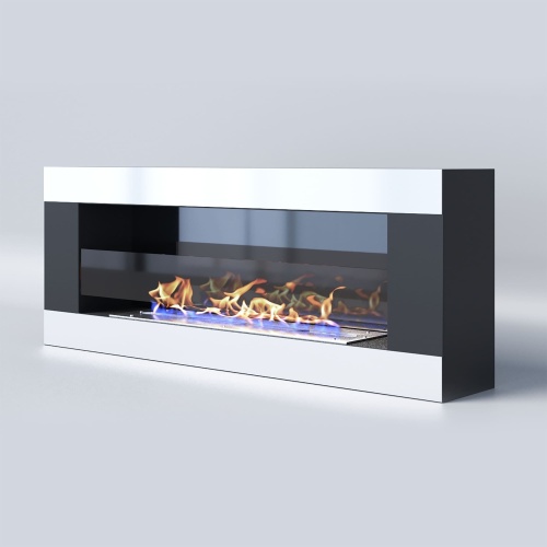 Биокамин "Русский огонь" Модерн 1200N настенный с защитным и декоративным стеклом