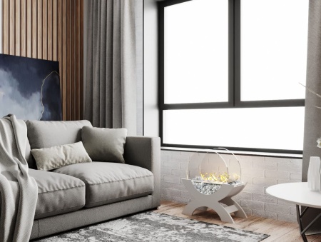 Биокамин "Русский огонь" Император белый по цене 21 800 руб.