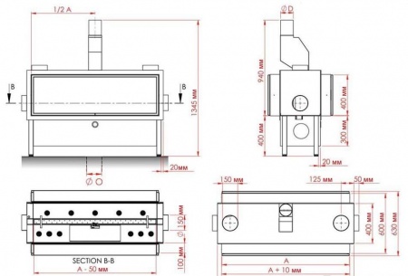 Газовая топка Vero Design GA 5 D 
Газовая топка Vero Design GA 5 D