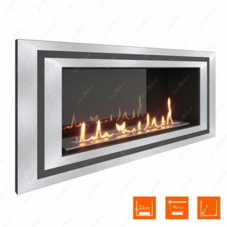 Биокамин SteelHeat LONG-D 900 XL стемалит по цене 41 856 руб.